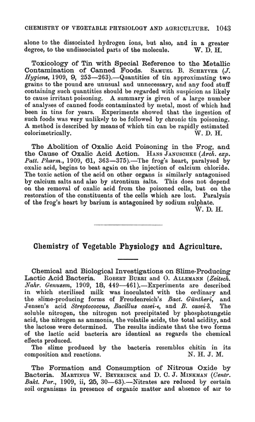 Chemistry of vegetable physiology and agriculture
