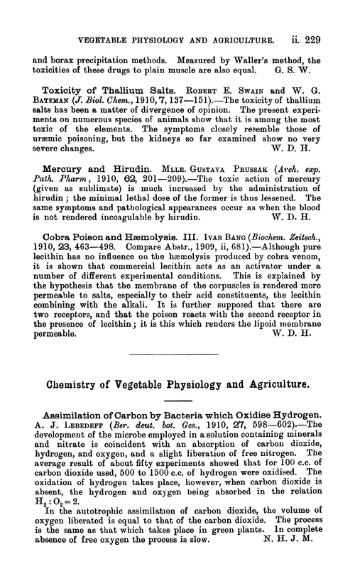 Chemistry of vegetable physiology and agriculture