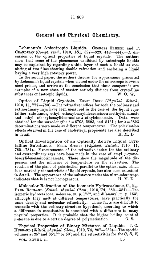 General and physical chemistry