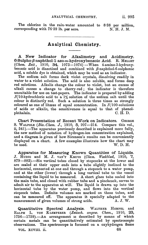 Analytical chemistry