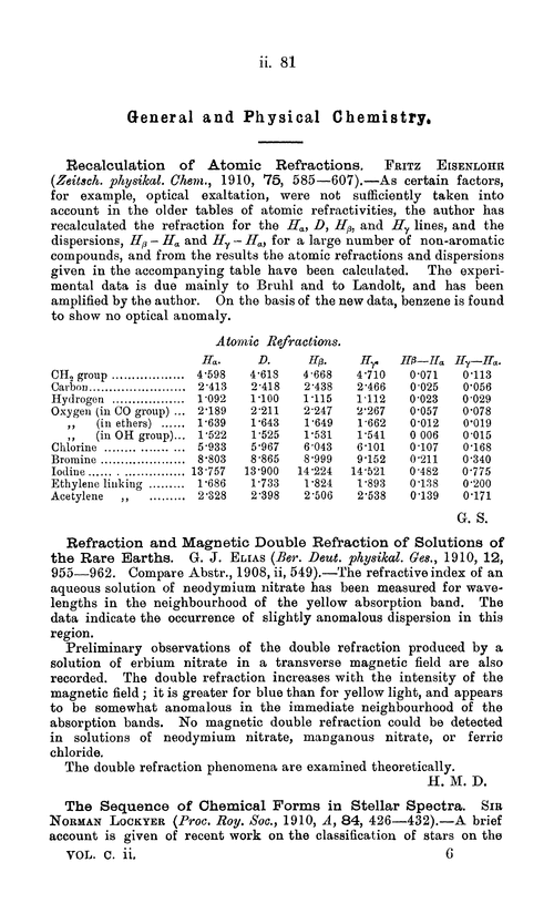General and physical chemistry