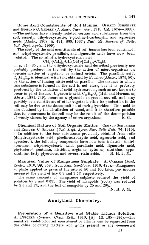 Analytical chemistry