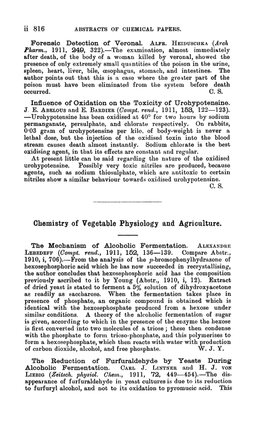 Chemistry of vegetable physiology and agriculture