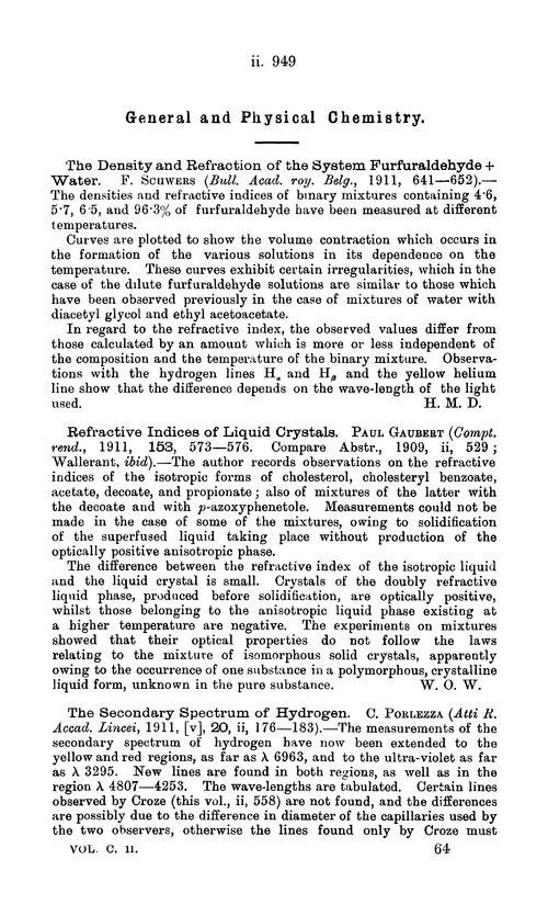 General and physical chemistry