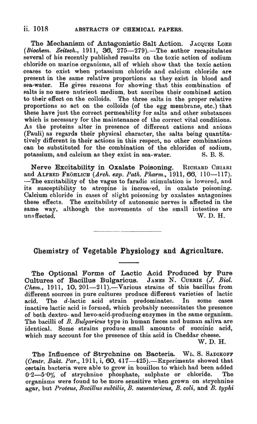 Chemistry of vegetable physiology and agriculture
