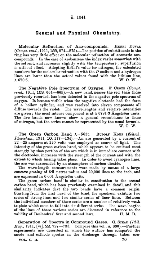General and physical chemistry