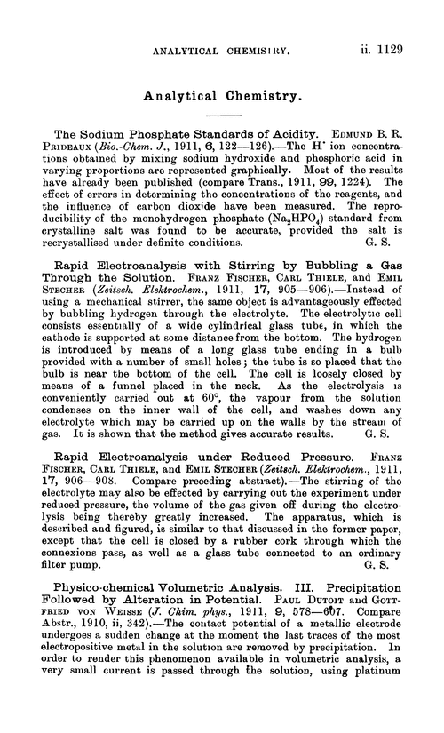 Analytical chemistry