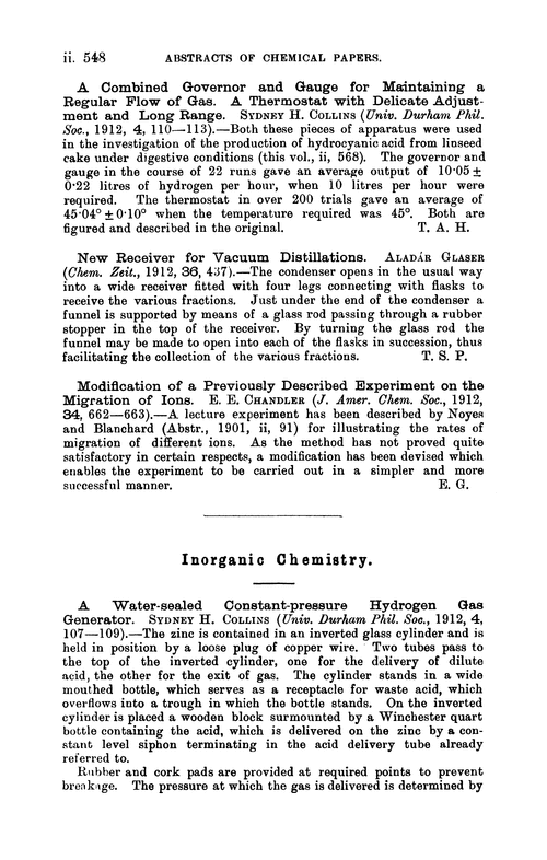 Inorganic chemistry