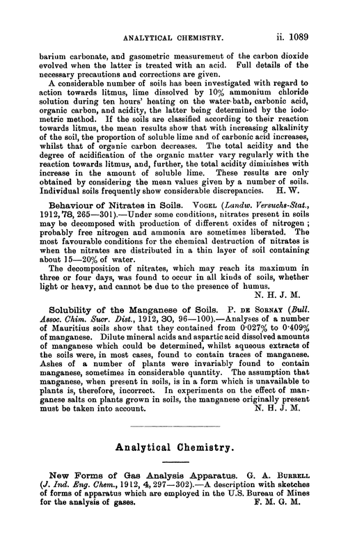 Analytical chemistry