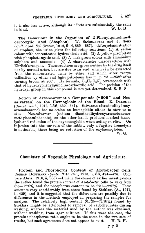 Chemistry of vegetable physiology and agriculture