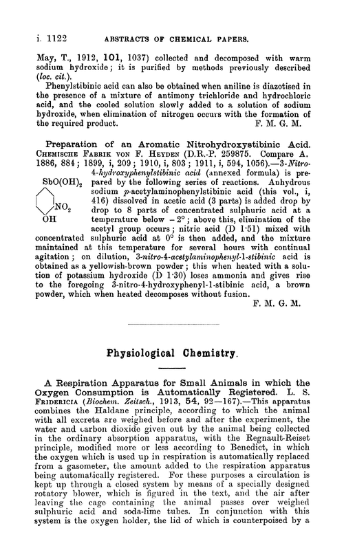 Physiological chemistry