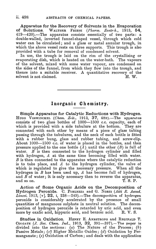 Inorganic chemistry