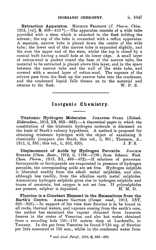 Inorganic chemistry