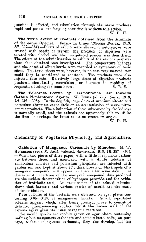 Chemistry of vegetable physiology and agriculture