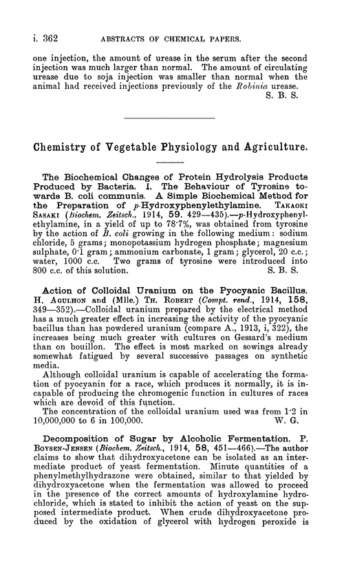 Chemistry of vegetable physiology and agriculture