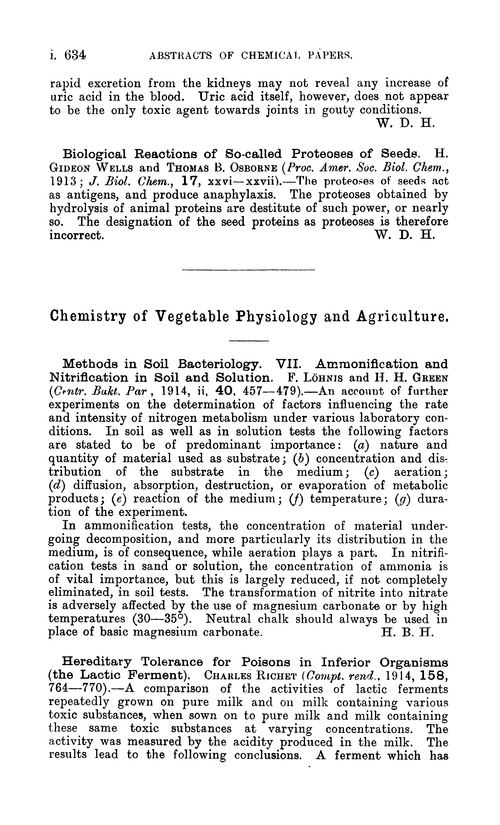 Chemistry of vegetable physiology and agriculture