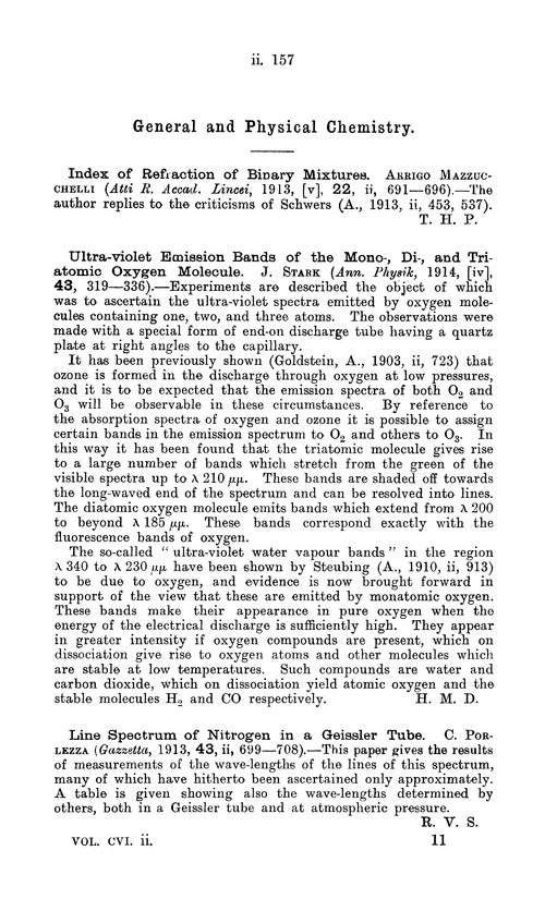General and physical chemistry