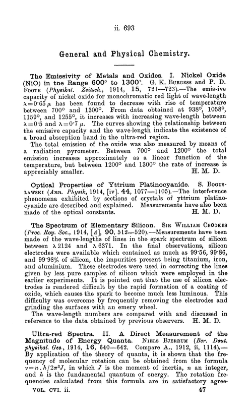 General and physical chemistry