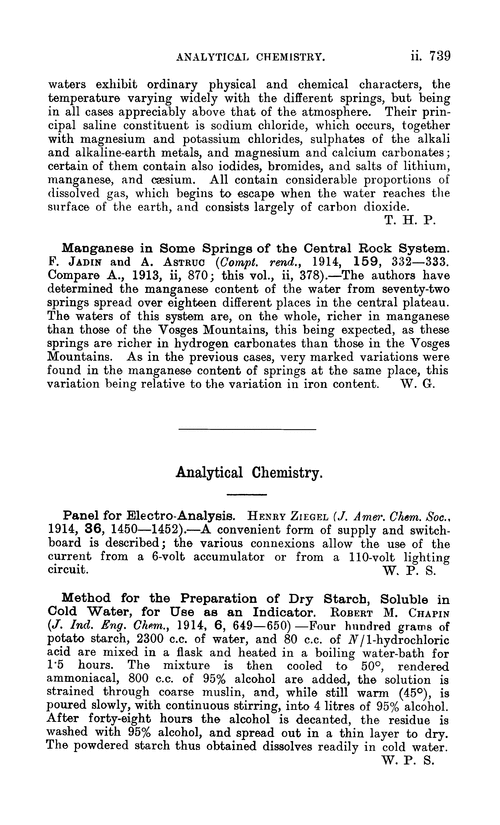 Analytical chemistry