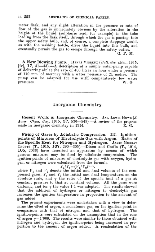 Inorganic chemistry