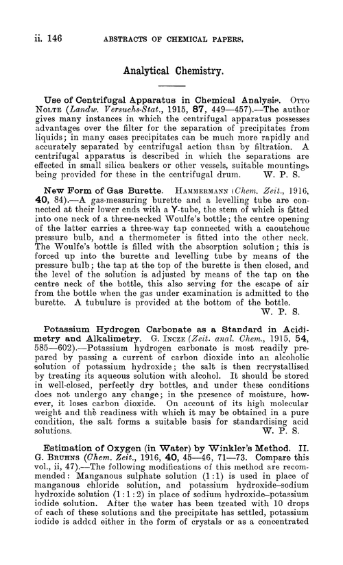 Analytical chemistry