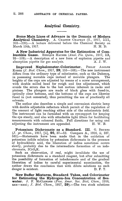 Analytical chemistry