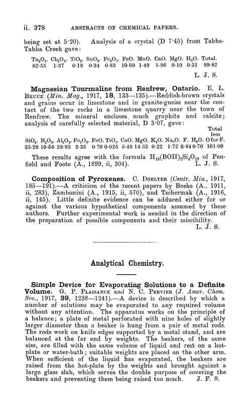 Analytical chemistry