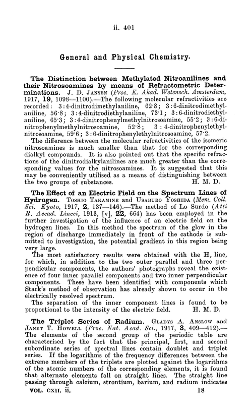 General and physical chemistry