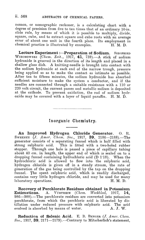 Inorganic chemistry