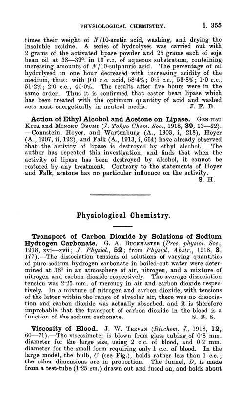 Physiological chemistry