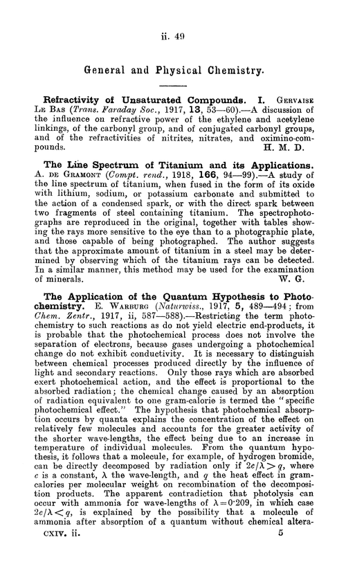 General and physical chemistry