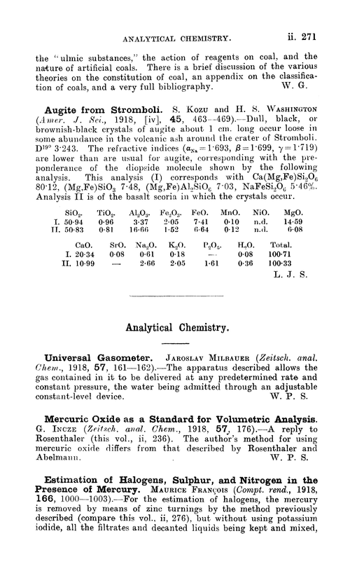 Analytical chemistry