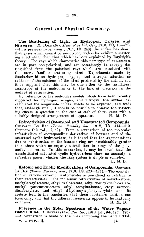 General and physical chemistry