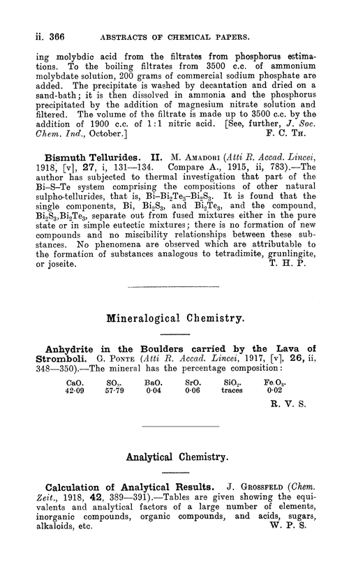 Analytical chemistry