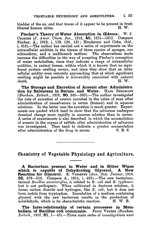 Chemistry of vegetable physiology and agriculture