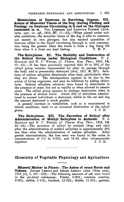 Chemistry of vegetable physiology and agriculture
