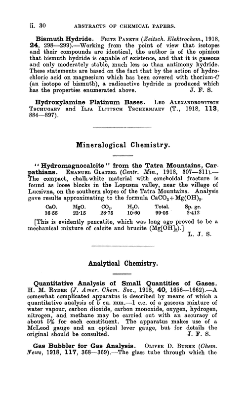 Analytical chemistry