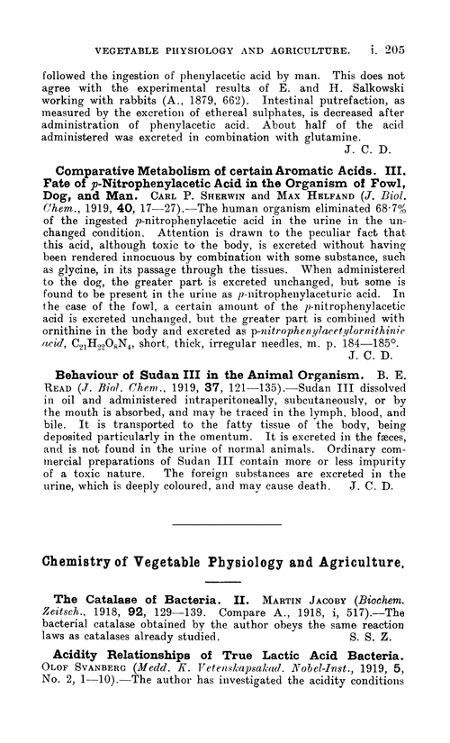 Chemistry of vegetable physiology and agriculture