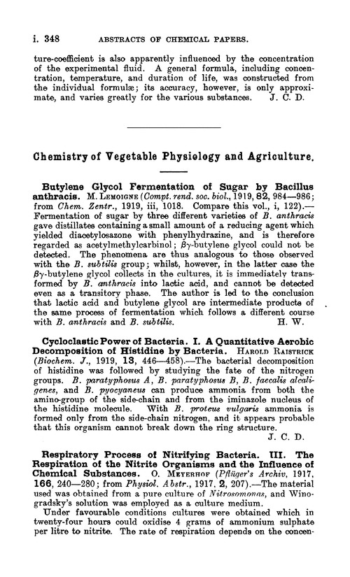 Chemistry of vegetable physiology and agriculture