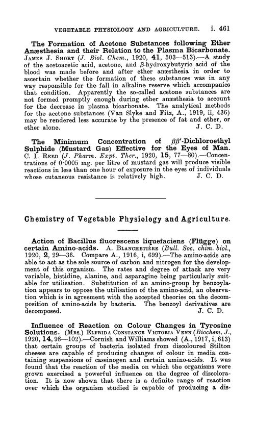 Chemistry of vegetable physiology and agriculture