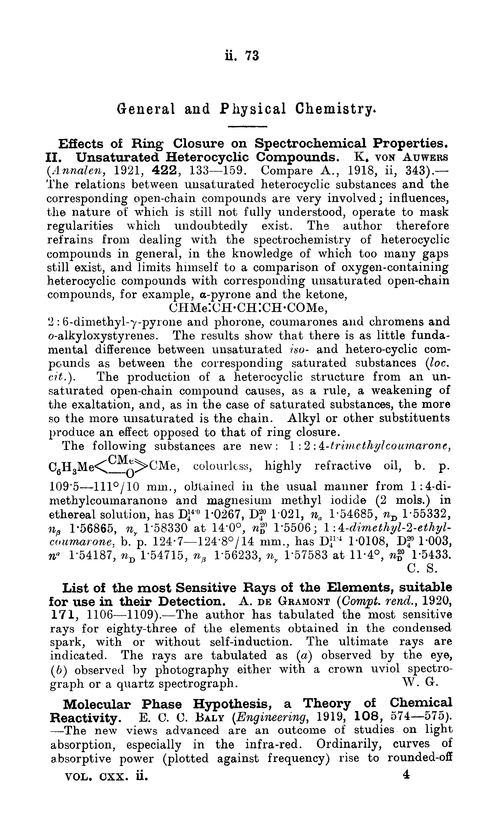 General and physical chemistry