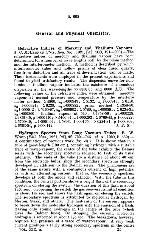 General and physical chemistry