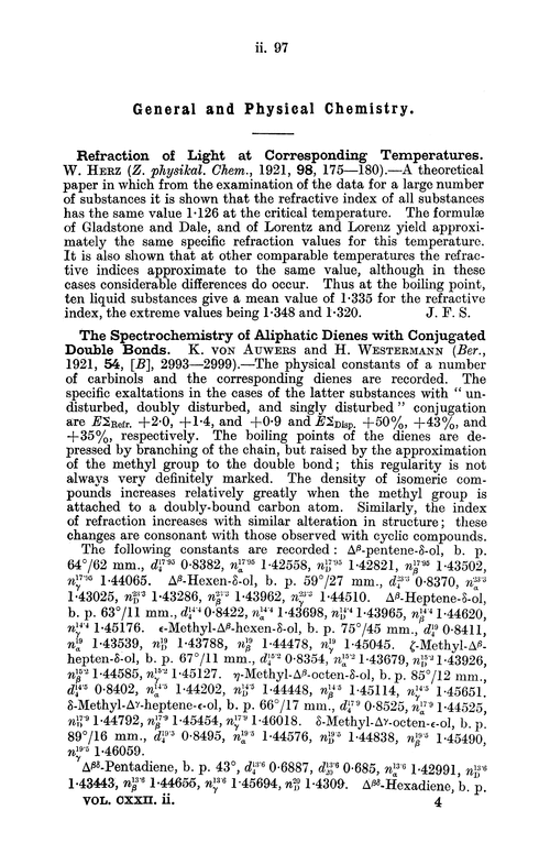 General and physical chemistry