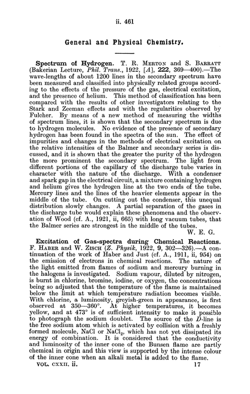 General and physical chemistry