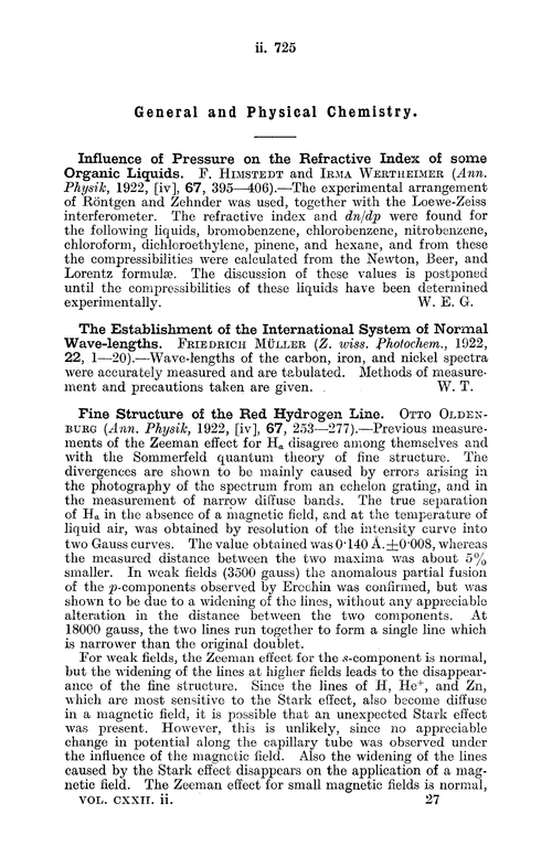 General and physical chemistry