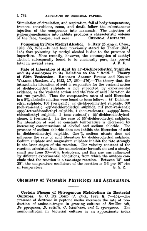 Chemistry of vegetable physiology and agriculture
