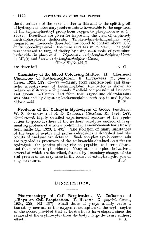 Biochemistry