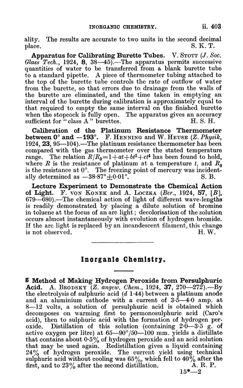 Inorganic chemistry