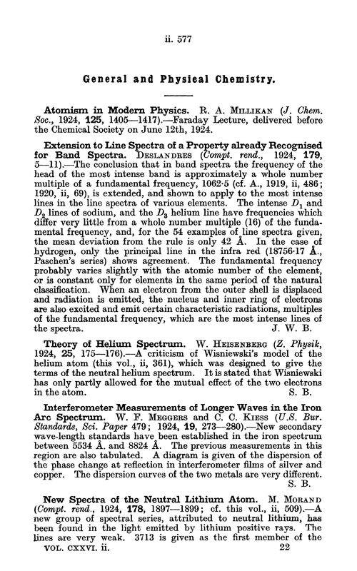 General and physical chemistry