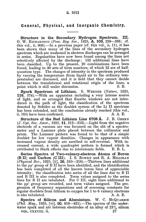 General, physical, and inorganic chemistry